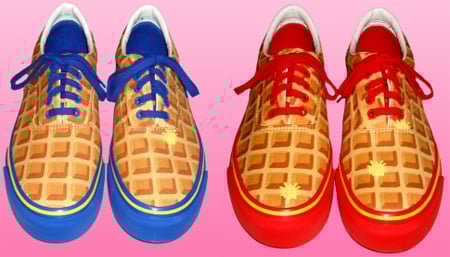 Ice Cream Waffle Strawberry, Blueberry, Banana