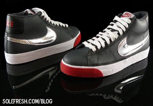 Nike Blazer High - Red / Black / Silver