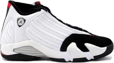 white black jordan 14