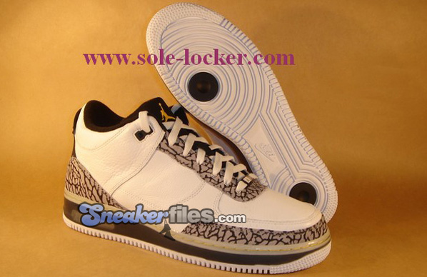Air Jordan III (3) Force Fusion - White / Silver / Black / Maize