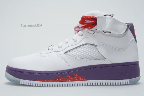 Air Jordan Force Fusion 5 (V) GS White / Sunburst - Grey Violet