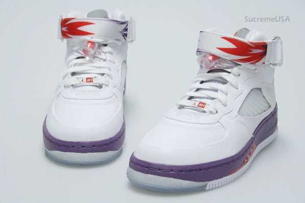 Air Jordan Force Fusion 5 (V) GS White / Sunburst - Grey Violet