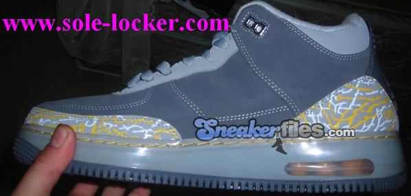 Air Jordan Force Fusion 3 (III) Flint Grey / Varsity Maize - Silver