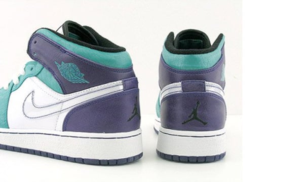 Air Jordan I (1) GS - Grape / Emerald Green / White
