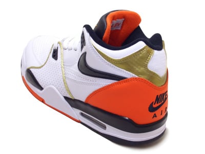 Nike Air Flight 89 - White / Black / Hyper Orange / Metallic Gold