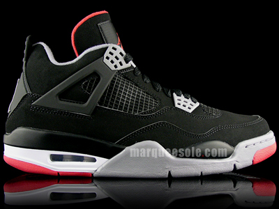 Air Jordan IV (4) Countdown Pack - Black / Cement Grey - Fire Red