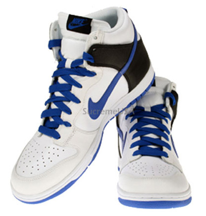 Nike Dunk High - White / Varsity Royal / Black