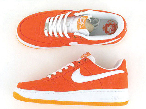 Nike Womens Air Force 1 Canvas - Orange Blaze