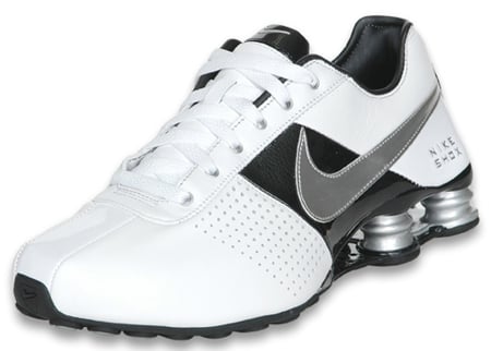 nike shox deliver black and white