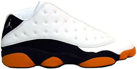 jordan 13 orange and blue