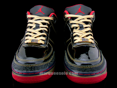 Air Jordan Force Fusion 3 (III) Premier Black / Metallic Gold - Varsity Red