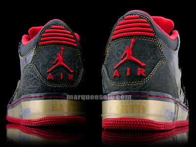 Air Jordan Force Fusion 3 (III) Premier Black / Metallic Gold - Varsity Red
