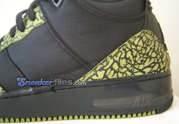 Air Jordan Force Fusion 3 (III) Black / Scenery Green Detailed Look