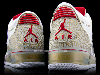 Air Jordan Force Fusion 3 (III) Premier White / Metallic Gold - Varsity Red