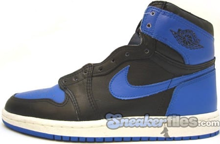 black and blue jordan 1