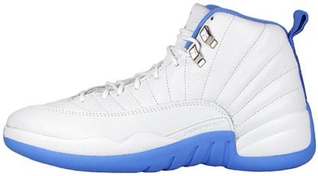 blue and white jordans womens