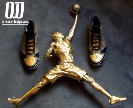 Air Jordan XX3 (23) Bronze and Michael Jordan Statue