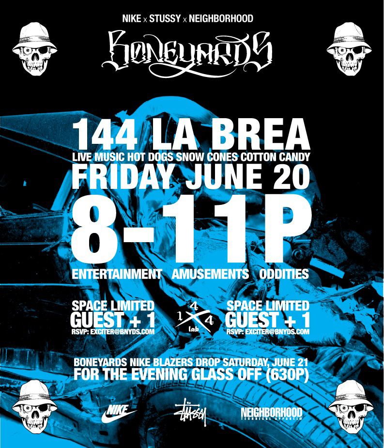 Nike x Stussy x Neighborhood - Boneyards Collection