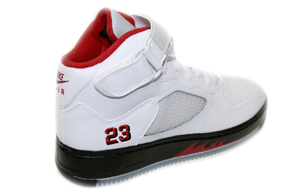 Air Jordan V (5) Force Fusion - White / Varsity Red - Black