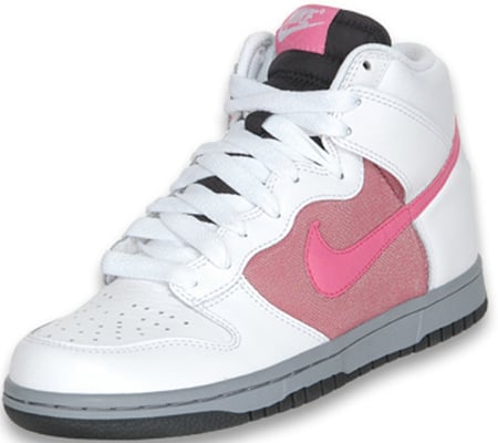 Nike Dunk High Womens White / Dark pink / Pink Clay