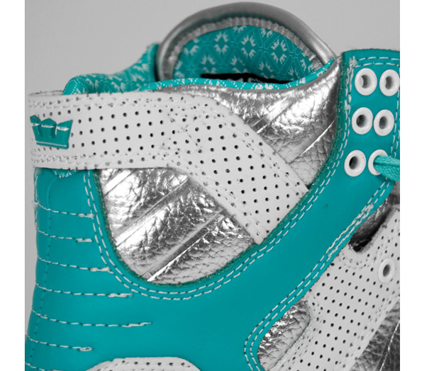Supra Skytop Chad Muska Pro Model Silver / White / Turquoise