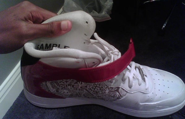 Air Jordan Force Fusion 20 (XX) White / Red - Black Sample