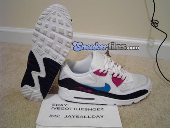 Nike Air Max 90 Sample White / Blue - Magenta