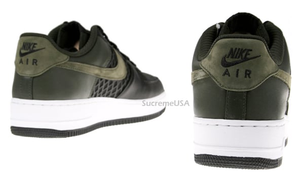Nike Air Force 1 Premium -  Black / Dark Army