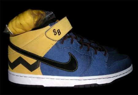 Nike SB Dunk Mid Premium - French Blue / Black / Yellow