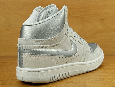 Nike Court Force High - Nuetral Grey / Metallic Silver / White