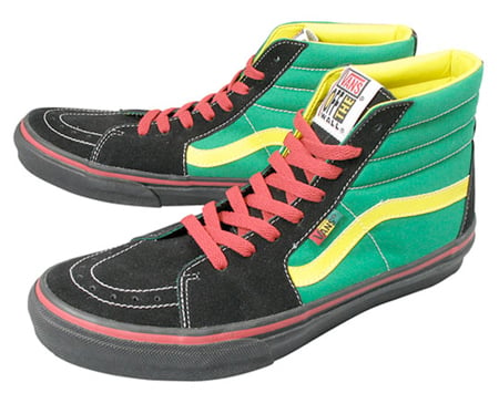 rasta color vans