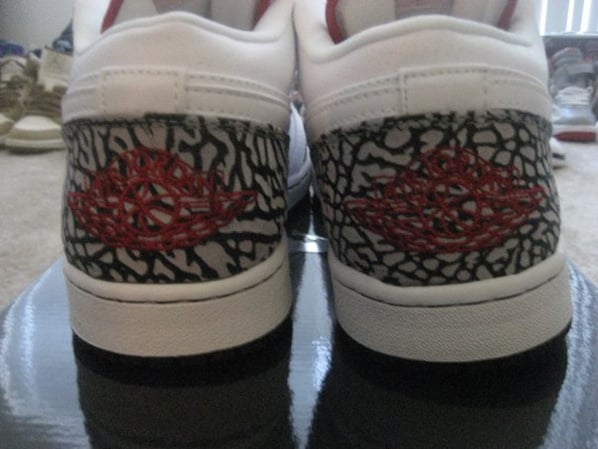 Air Jordan 1 Phat Low - White / Varsity Red / Black / Cement Grey