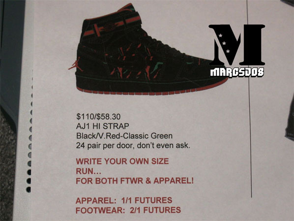 Air Jordan 1 Hi Strap – Tribe Called Quest? Black / Varsity Red / Classic Green