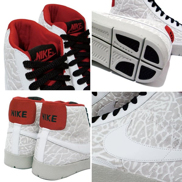 Nike Super Blazer High Premium - White / Red / Black