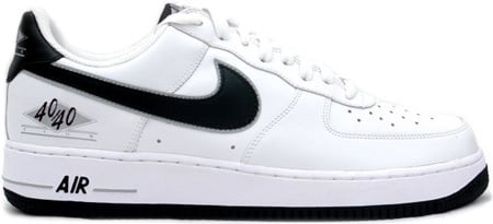 Nike Air Force 1 (Ones) Low Jay - Z 40/40 Club White / Black - Grey