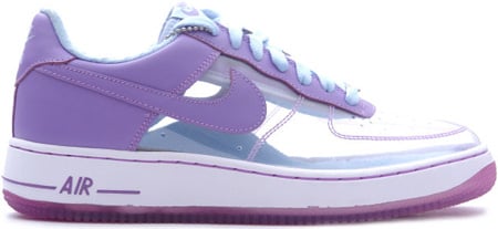 Nike Air Force 1 (Ones) Low Womens Fantastic Four Invisible Women Clear / Purple