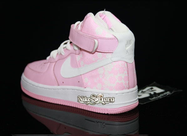 nike women's air force 1 high pink white