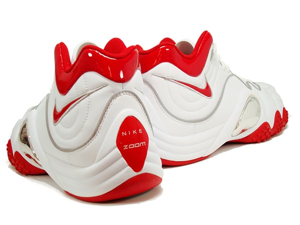 Nike Zoom Uptempo V - White / Varsity Red / Silver