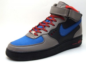 Nike Air Force 1 Mid Supreme – Grey / Blue / Black / Red