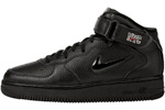 Nike Air Force 1 (Ones) 1996 Mid SC NYC Black / Black - Varsity Red - Silver