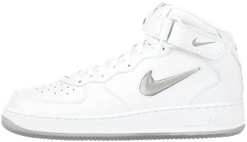 Nike Air Force 1 (Ones) 1997 Mid CL SC White / Metallic Silver - Varsity Red