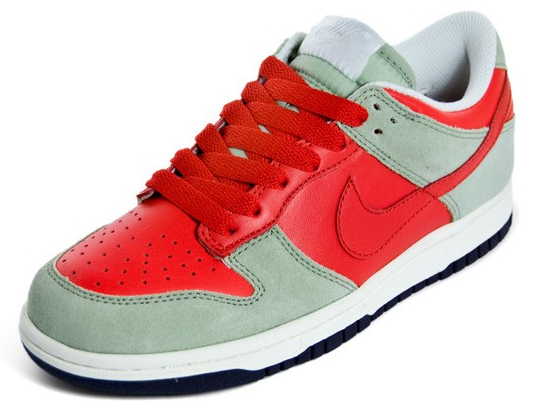 Nike Womens Dunk Low CL Chile - Grey / Red / White | SneakerFiles