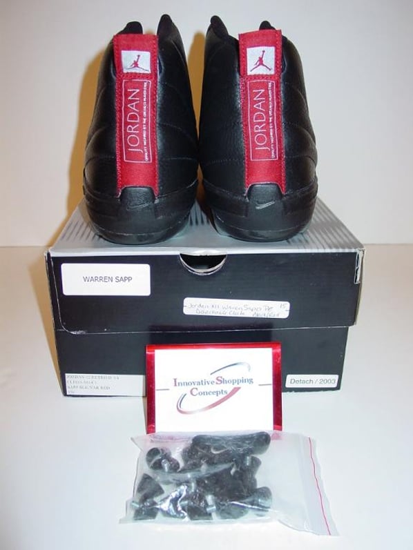 Air Jordan 12 (XII) Warren Sapp PE - Black / Varsity Red