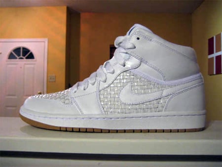 Air Jordan I (1) High Premier – White / Metallic Platinum