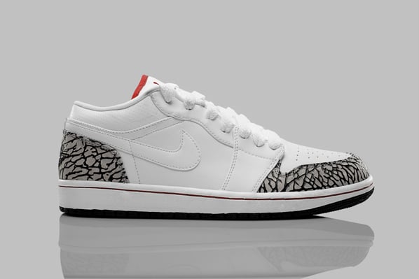 air jordan 1 low elephant print