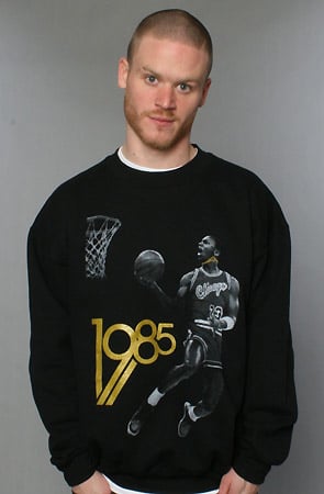 Black with gold and Jordan graphic