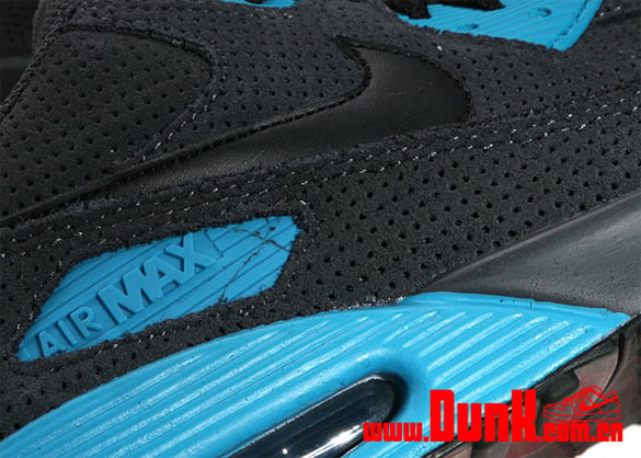 Nike Air Max 90 - Anthracite / Black - Neon Turquoise