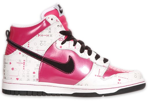 Nike Dunk High (GS) - White / Pink / Black | Valentine's Day