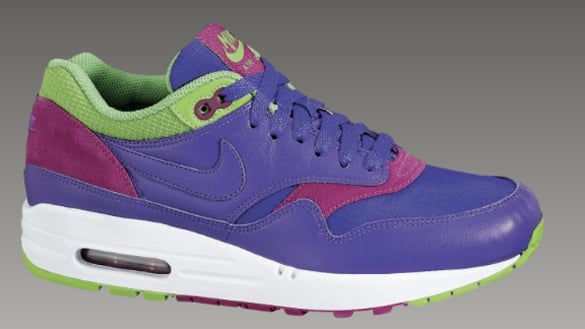 Nike Womens Air Max 1 - Pure Purple / Pure Purple - Mean Green - Rave Pink
