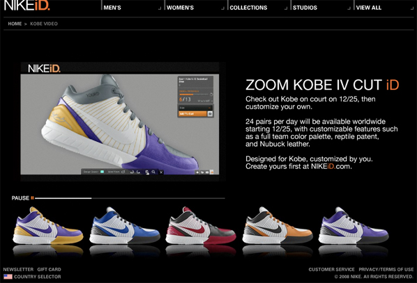 Nike Zoom Kobe IV (4) Cut iD